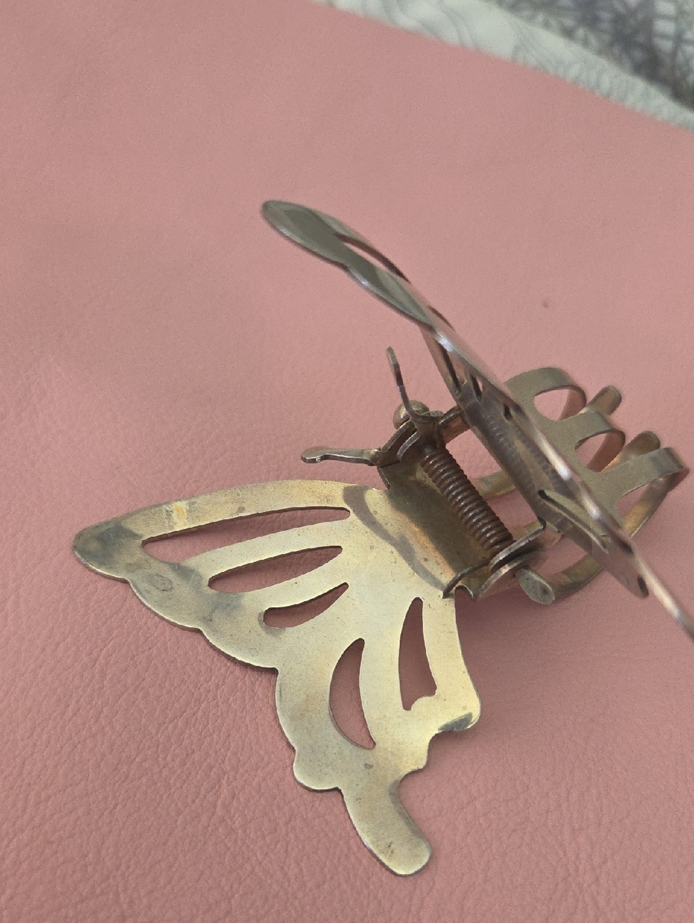 Butterfly Metal Hair Clip in Sterling Silver